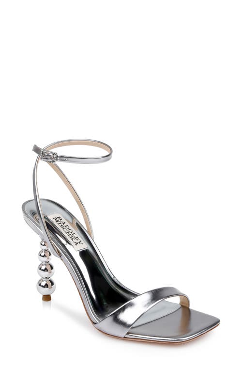 Ivette II Ankle Strap Sandal in Dark Silver