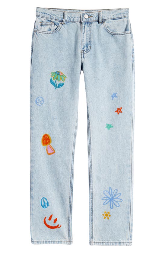 Pacsun Kids' Straight Leg Jeans In Doodle
