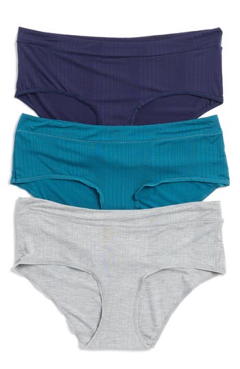 NORDSTROM RACK NORDSTROM RACK PACK OF 3 TEXTURED HIPSTER BRIEFS 