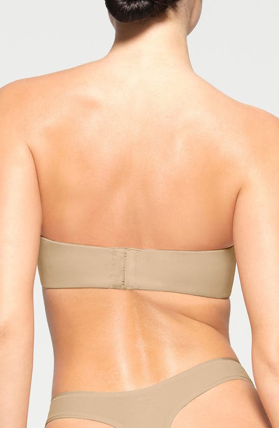 Shop Skims Fits Everybody Strapless Bra In Clay