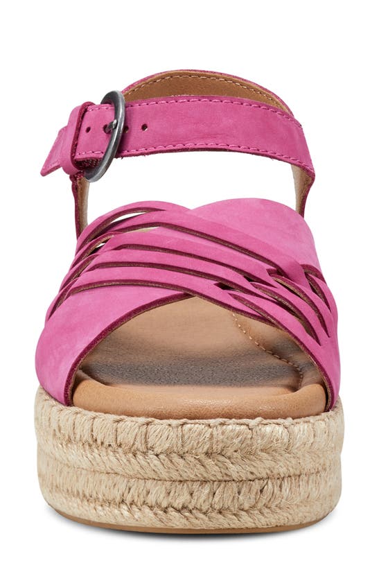 Shop Earth ® Hilda Espadrille Platform Sandal In Dark Pink