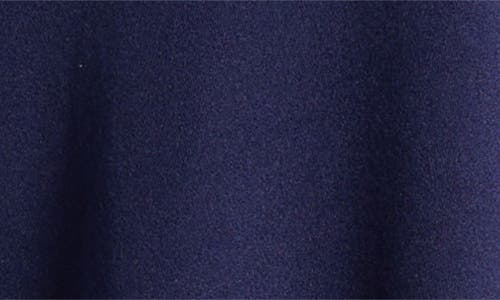 24seven Comfort Apparel Flowy Jersey Midi Skirt In Navy