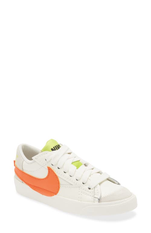 Nike Blazer Low '77 Jumbo Sneaker in Sail/Orange/Barley/Green