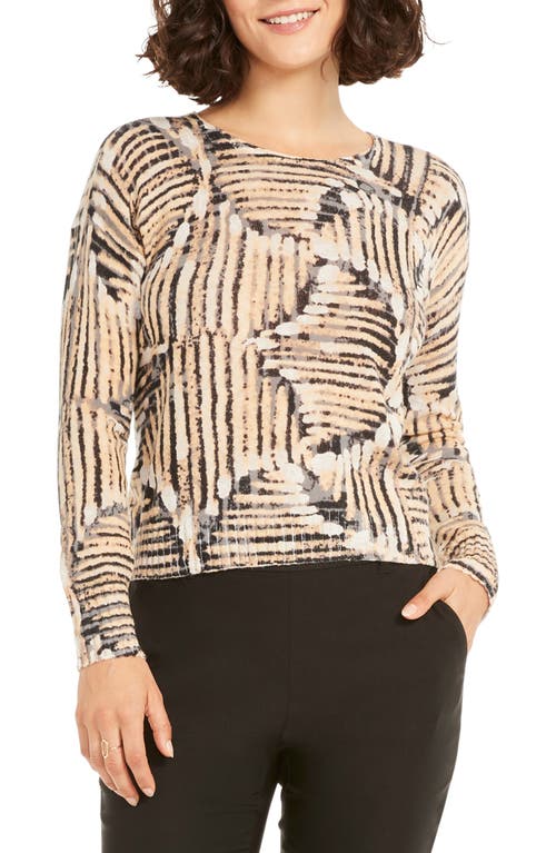 NIC+ZOE Change Directions Cotton Blend Sweater in Neutral Multi
