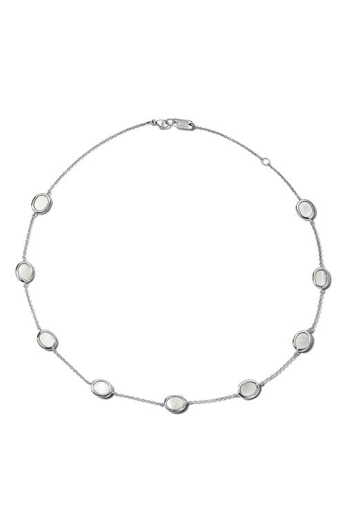 Ippolita Rock Candy Mother-of-Pearl Station Necklace in Sterling Silver