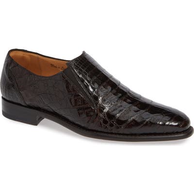 Mezlan Gere Genuine Crocodile Slip-On, Brown