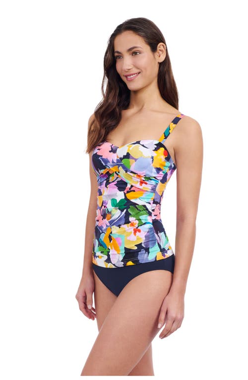 Profile By Gottex Holi D Cup Underwire Crisscross Tankini In Multi