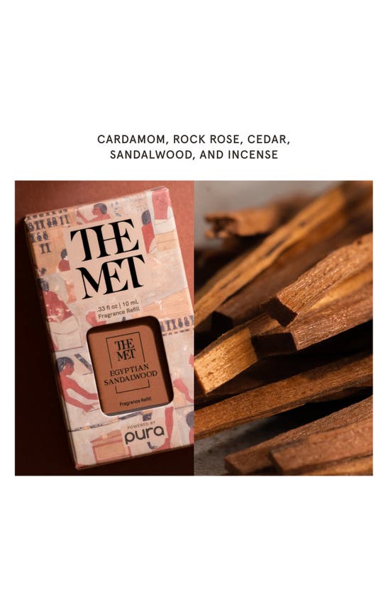 Pura X The Met Egyptian Sandalwood 2-pack Diffuser Fragrance Refills In Egyptian Sandalwood