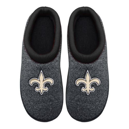Men's FOCO New Orleans Saints Team Cup Sole Slippers in Black