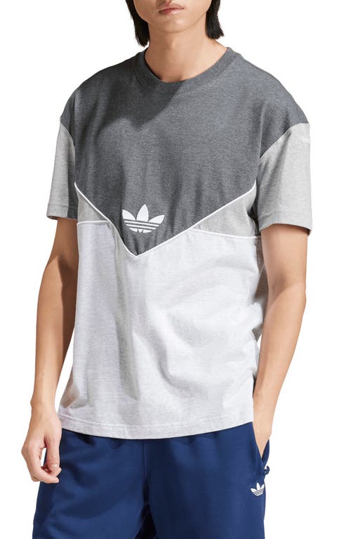 adidas Originals Colorado Colorblock T-Shirt Dark Grey/Light Grey/Grey at Nordstrom,