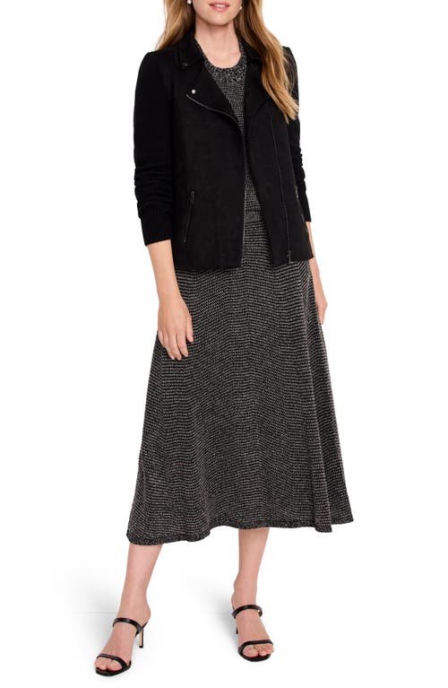 Nic + Zoe Nic+zoe Pixel Knit Midi Skirt In Neutral Multi