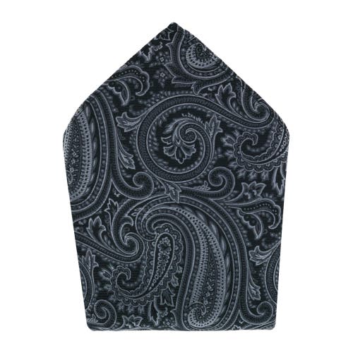 Trafalgar Sobee Collection Pocket Square In Black