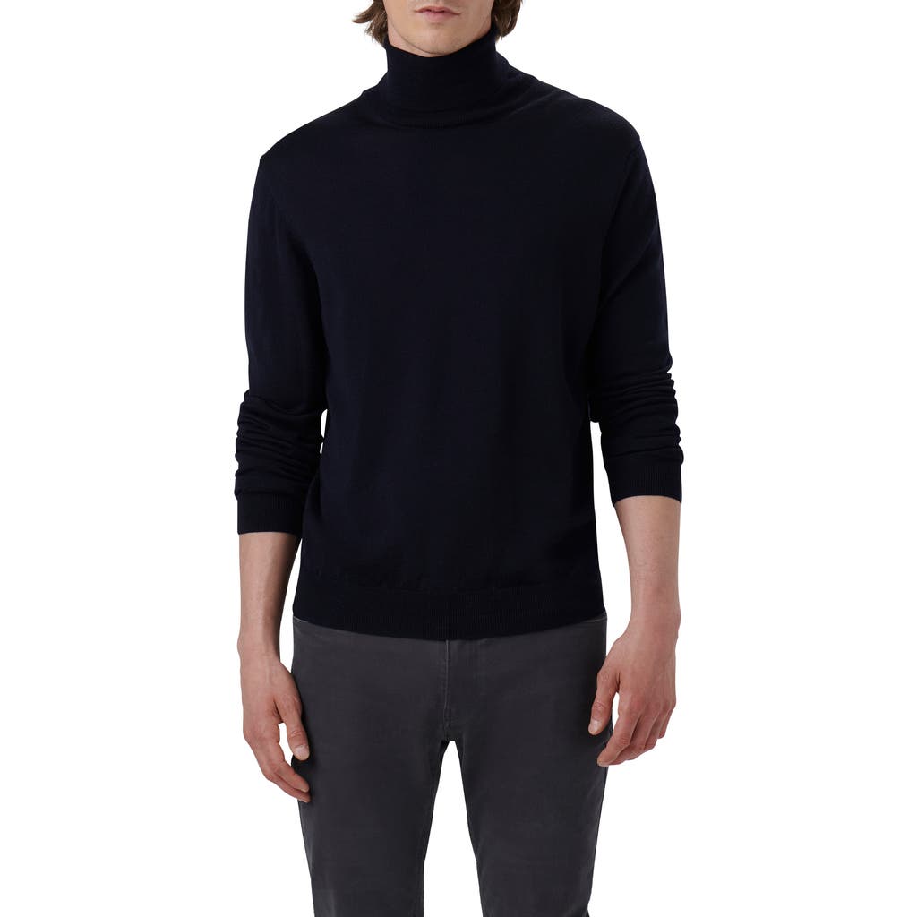 Bugatchi Merino Wool Turtleneck In Navy