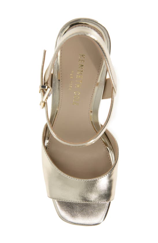 Kenneth Cole New York Dolly Platform Sandal In Light Gold