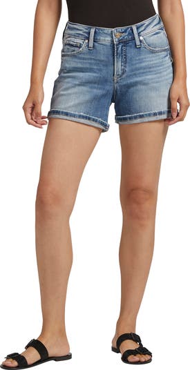 Womens silver jean shorts hotsell