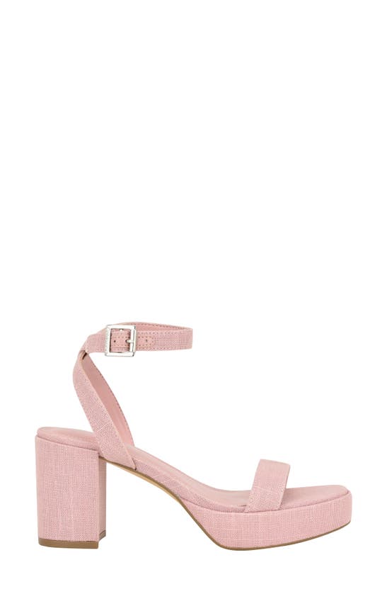 Shop Calvin Klein Lalah Ankle Strap Platform Sandal In Light Pink01