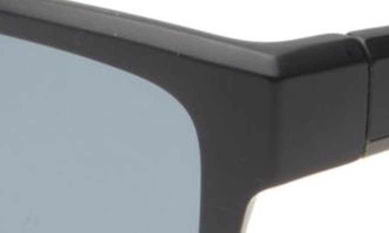 Shop Hurley Modern Keyhole 54mm Polarized Square Sunglasses In Matte Black