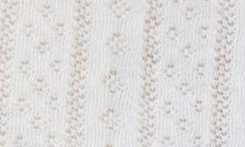 Andine Holland Pointelle Stitch Pajama T-shirt In White