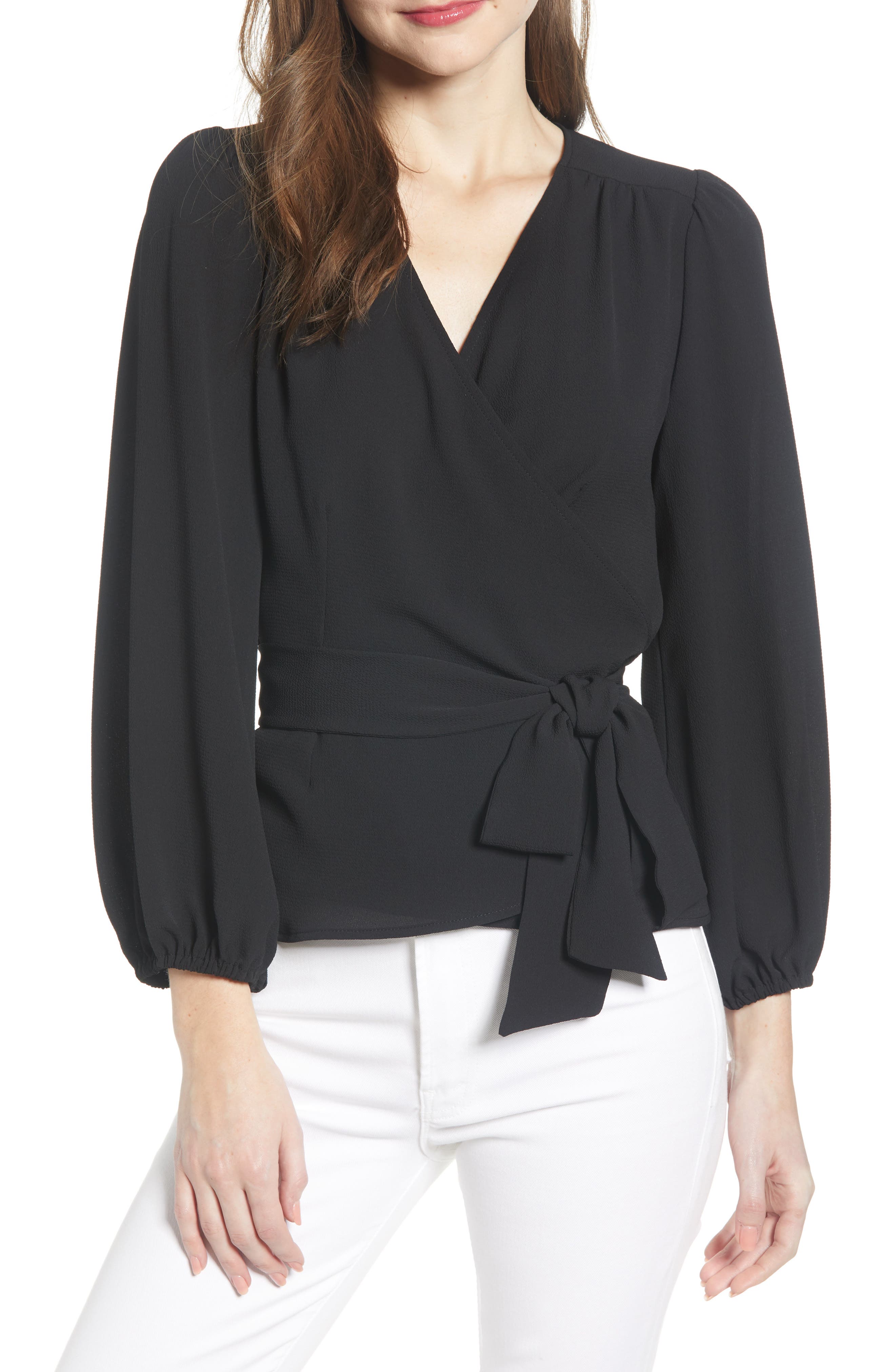 formal wrap top