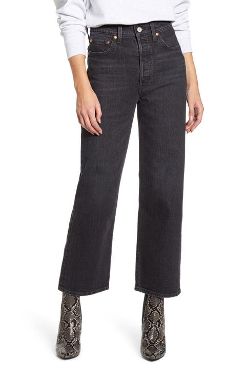 501 original fit women's jeans black