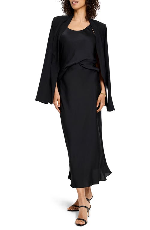 Shop Nic + Zoe Nic+zoe Social Edit Crepe Skirt In Black Onyx