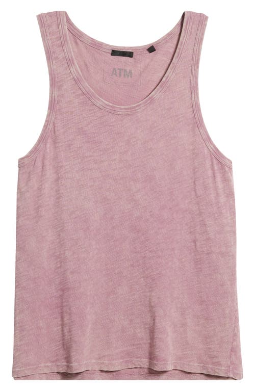 Atm Anthony Thomas Melillo Slub Jersey Tank In Wisty Mauve