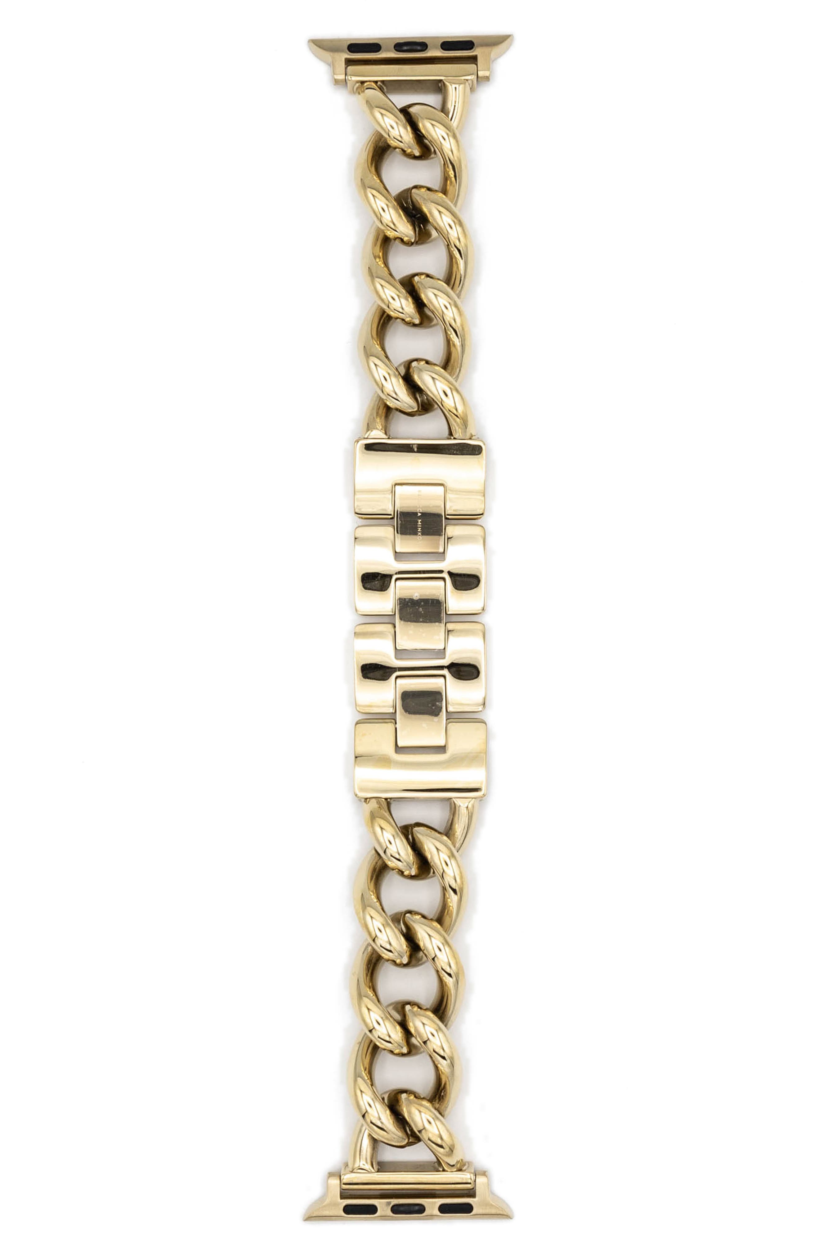 Rebecca Minkoff Stainless Steel Bracelet Band, 20mm in Gold at Nordstrom