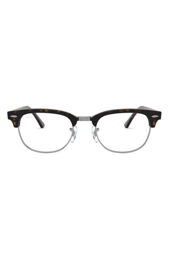 Shop Ray Ban 49mm Optical Glasses In Dark Havana