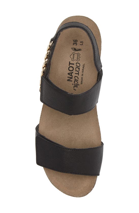 Naot Eliana Slingback Sandal In Soft Black Leather