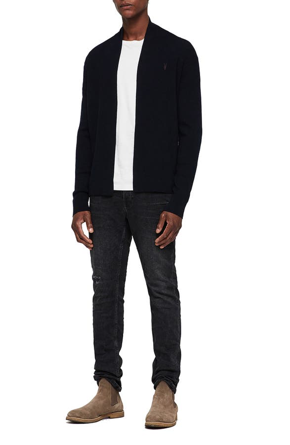 ALLSAINTS MODE SLIM FIT WOOL CARDIGAN,MK002D