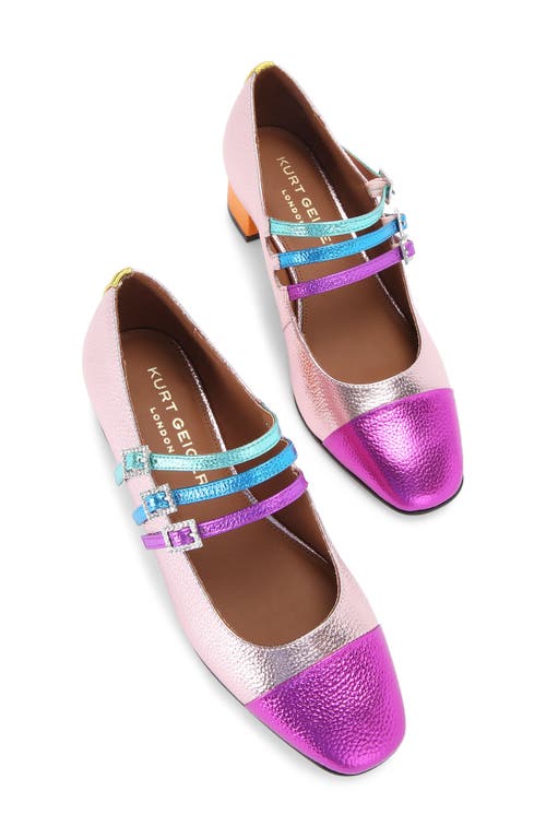 Shop Kurt Geiger London Pierra Mary Jane Pump In Pink Multi