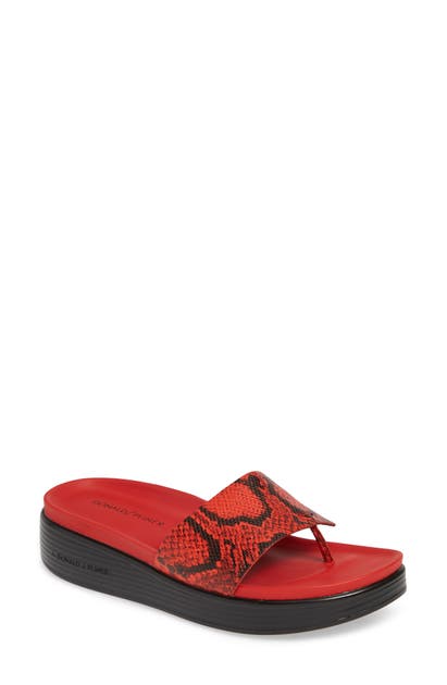 Donald Pliner Fifi Slide Sandal In Fire Python Print