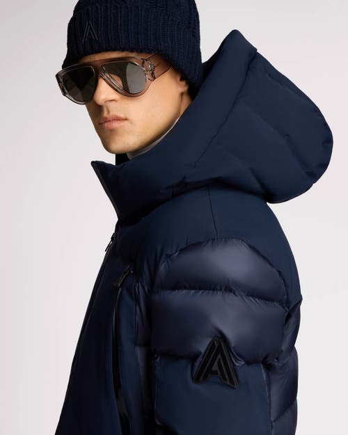 Alpenhaus Barren Heavyweight Multi-tone Puffer With Semi-lustrous Finish In Midnight