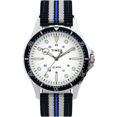 Timex Navi Xl Textile Strap Watch, 41mm