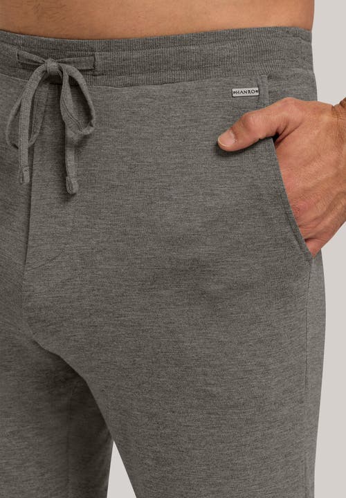 Hanro Casuals Soft Drawstring Shorts In Stone Melange