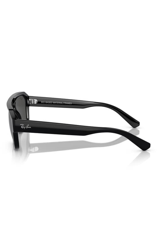 Ray Ban Corrigan Irregular 54mm Rectangular Sunglasses In Dark Grey