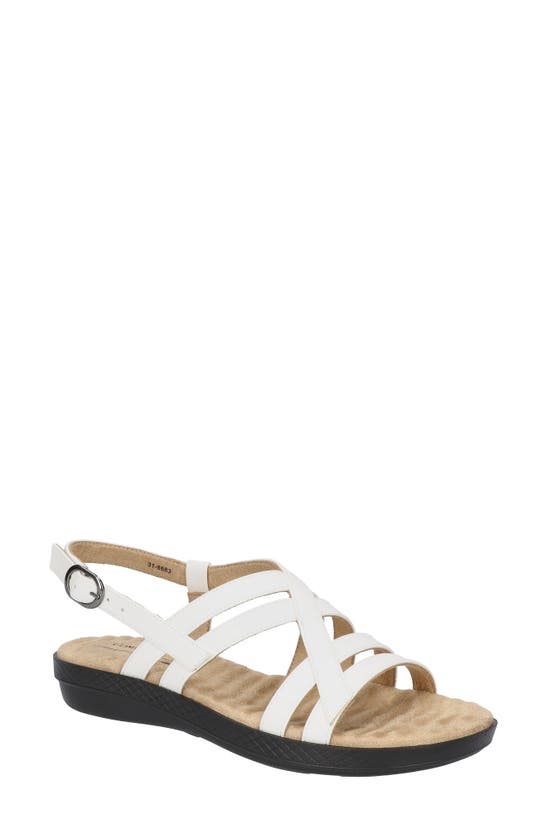 Shop Easy Street Lobo Wedge Sandal In White