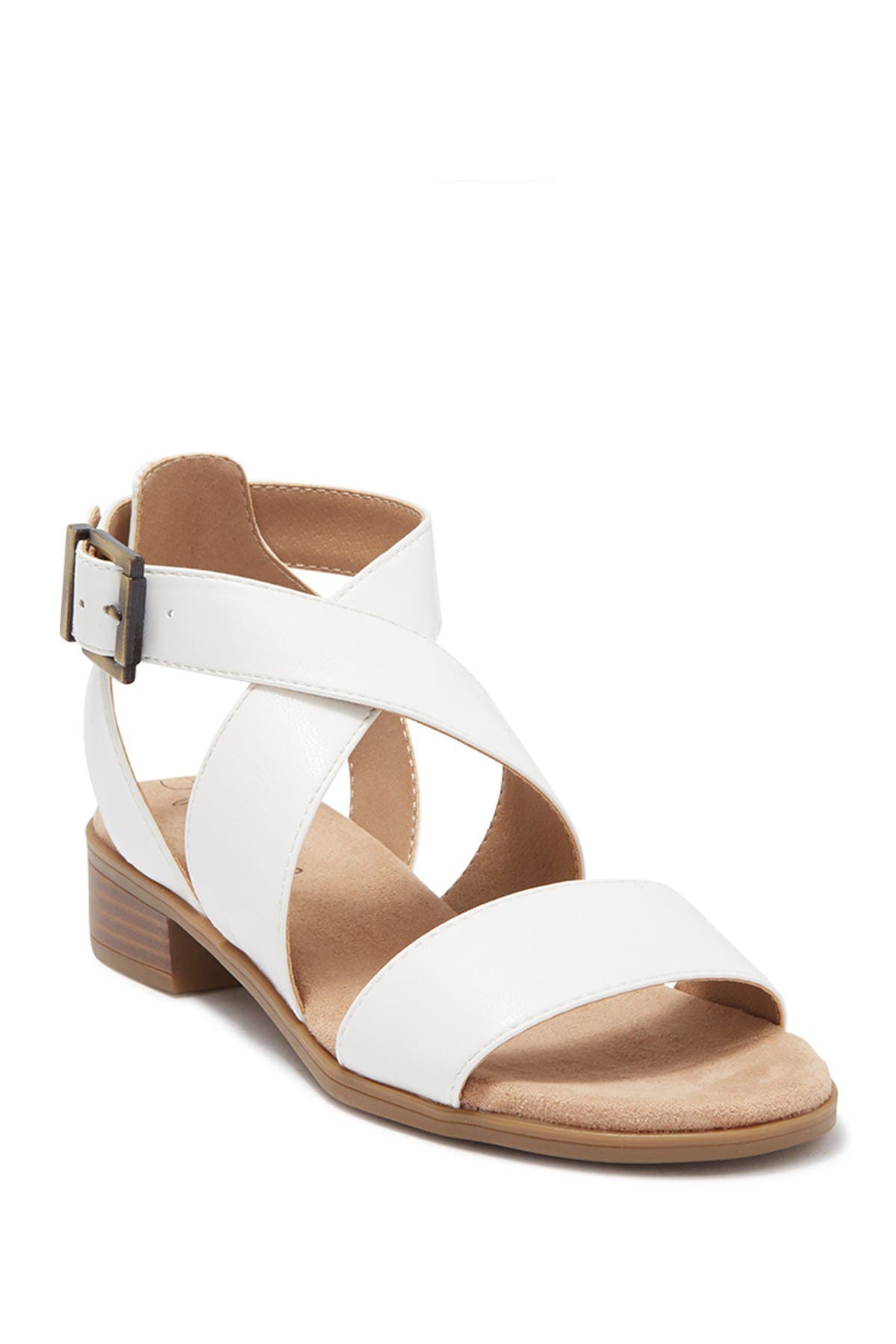 white wedges wide width