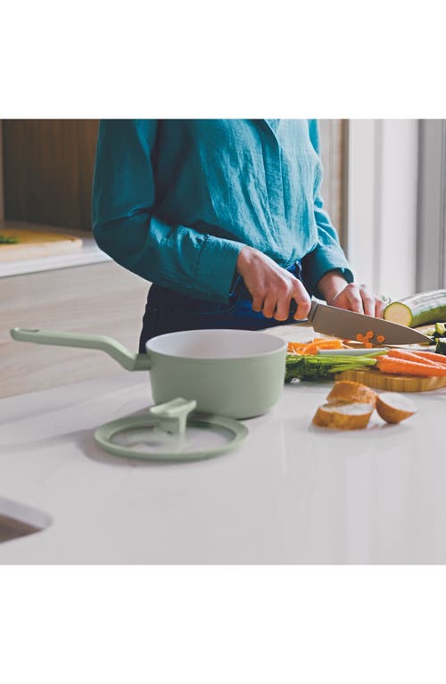 Berghoff Leo Balance 2.1-quart Nonstick Covered Saucepan In Sage
