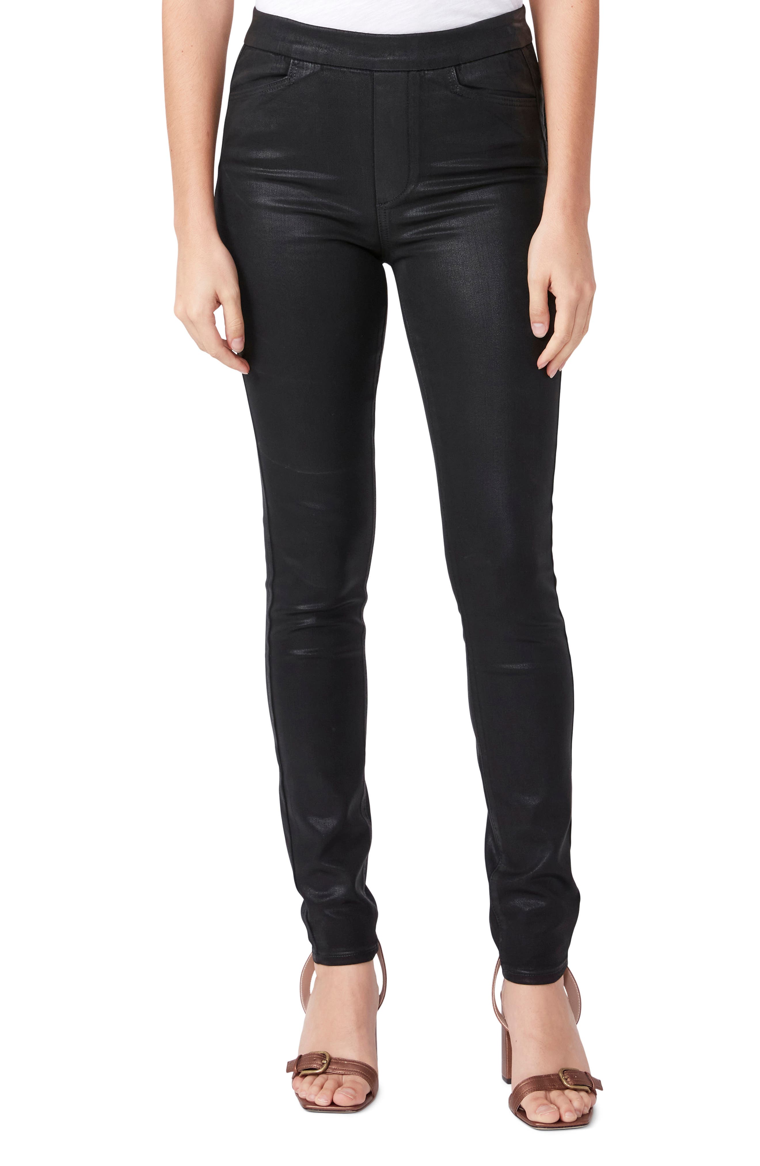 pull on coated leggings