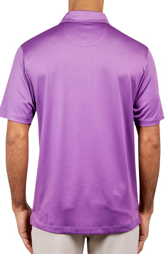 Construct Solid Golf Polo In Purple