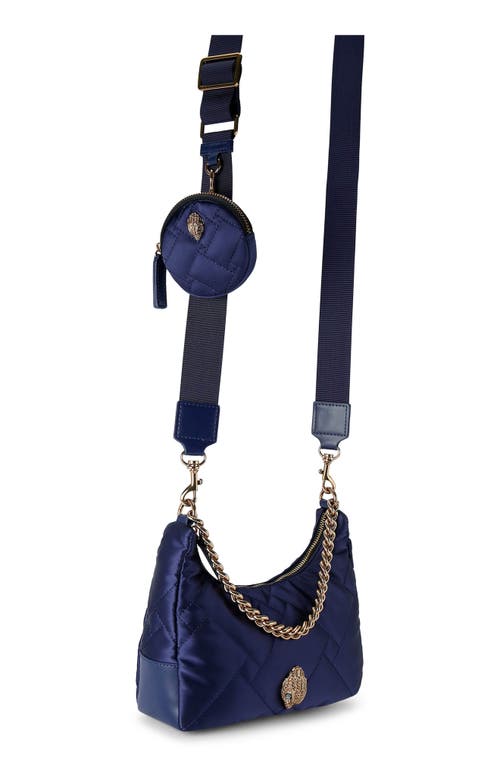 Shop Kurt Geiger London Quilted Crossbody Bag In Navy