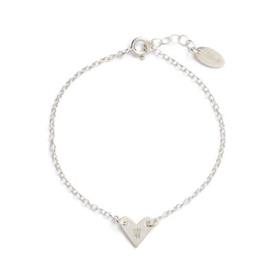 Nashelle Initial Heart Bracelet