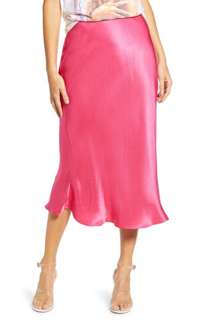Click to view more detailed imagery on our partner's website English Factory Flare Midi Skirt In Pink