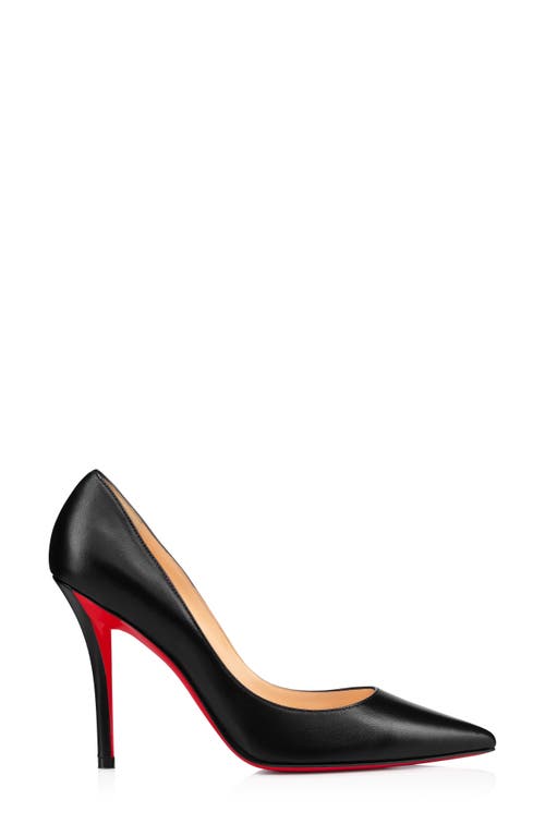 Shop Christian Louboutin 'apostrophy' Pointy Toe Pump In Black/black