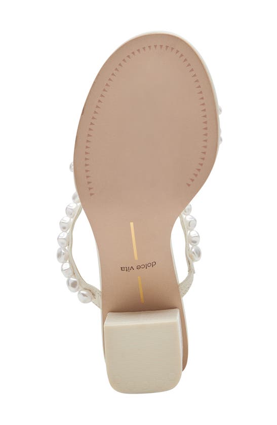 Shop Dolce Vita Tinker Block Heel Sandal In Vanilla Pearls