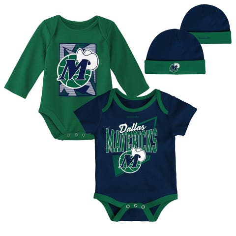 Infant Navy/White Dallas Cowboys Baby Bear Beanie Set