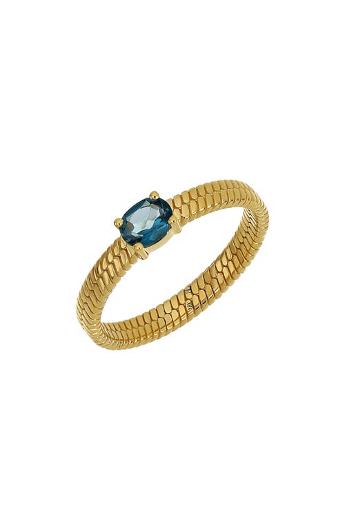 Bony Levy 14K Gold Ring in 14K Yellow Gold - Blue Topaz at Nordstrom, Size 7.5