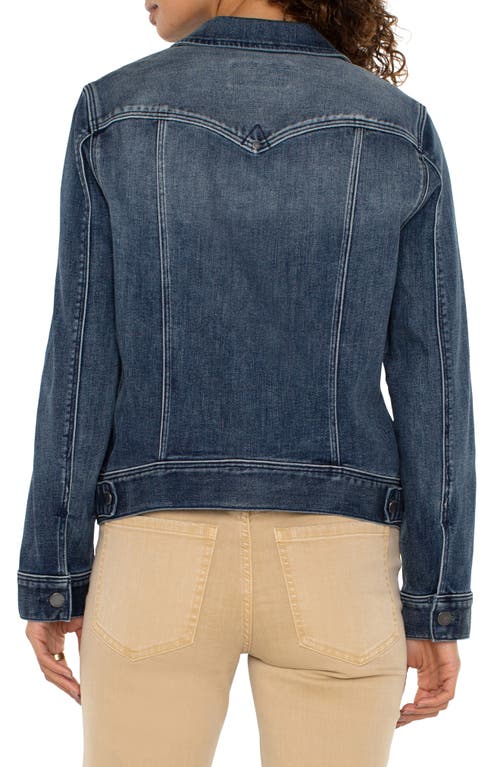 Shop Liverpool Los Angeles Classic Denim Jacket In Ponderay