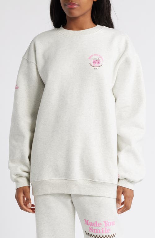 THE MAYFAIR GROUP THE MAYFAIR GROUP MADE YOU SMILE GRAPHIC SWEATSHIRT 